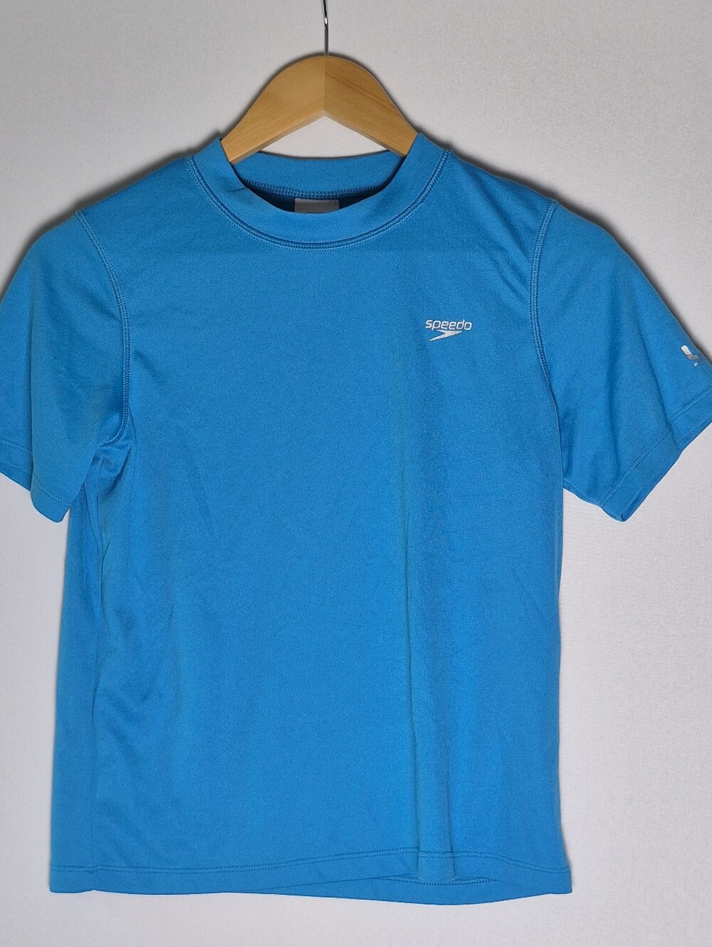 Speedo Men’s Short Sleeve Swim Tee - Bright Turquoise Blue